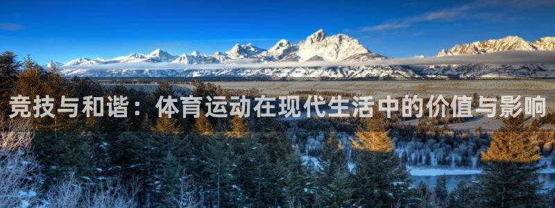 3377体育官网下载招商：竞技与和谐：体育运动在现代生活中的