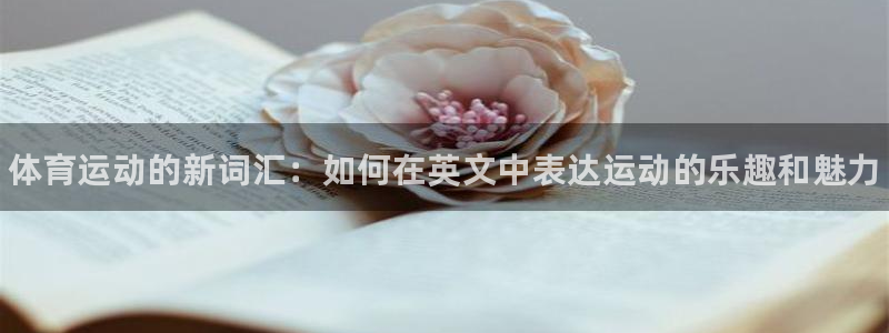 3377体育官网下载软件：体育运动的新词汇：如何在英
